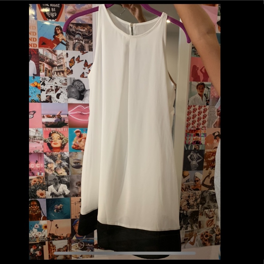 white shift dress